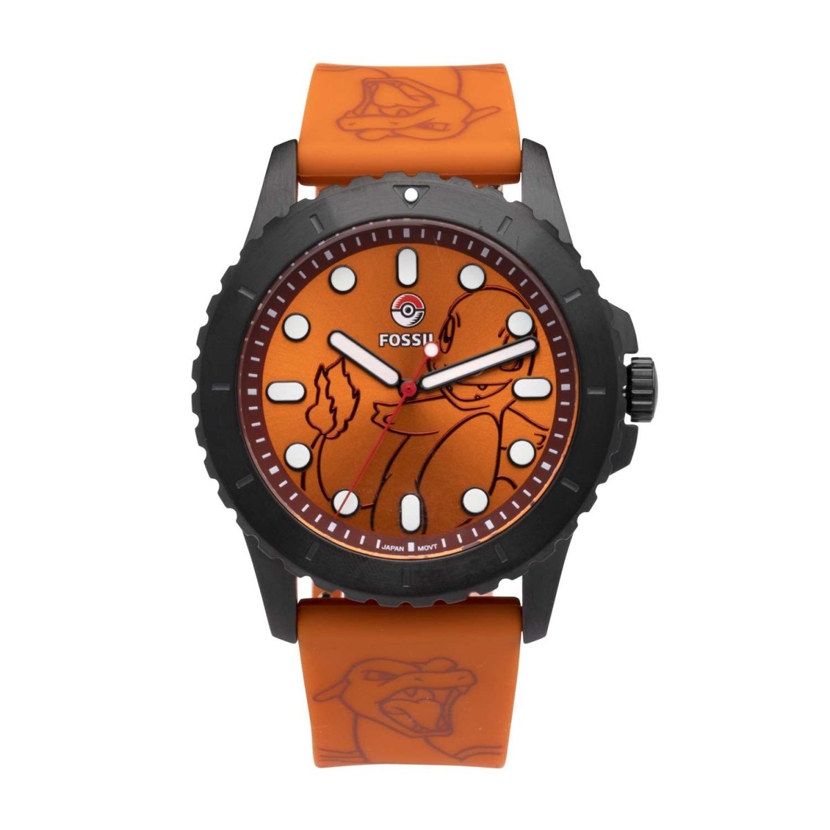 Buy Pokemon,Pokémon Center × Fossil Charmander Orange Watch FS5957 - Gadcet UK | UK | London | Scotland | Wales| Near Me | Cheap | Pay In 3 | Watch